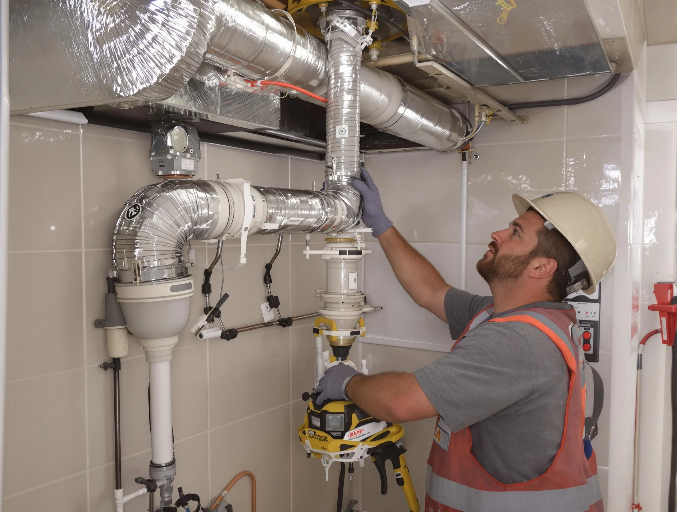 Harrison Dryer Vent Cleaning expert performing professional dryer vent repair and installation in Harrison